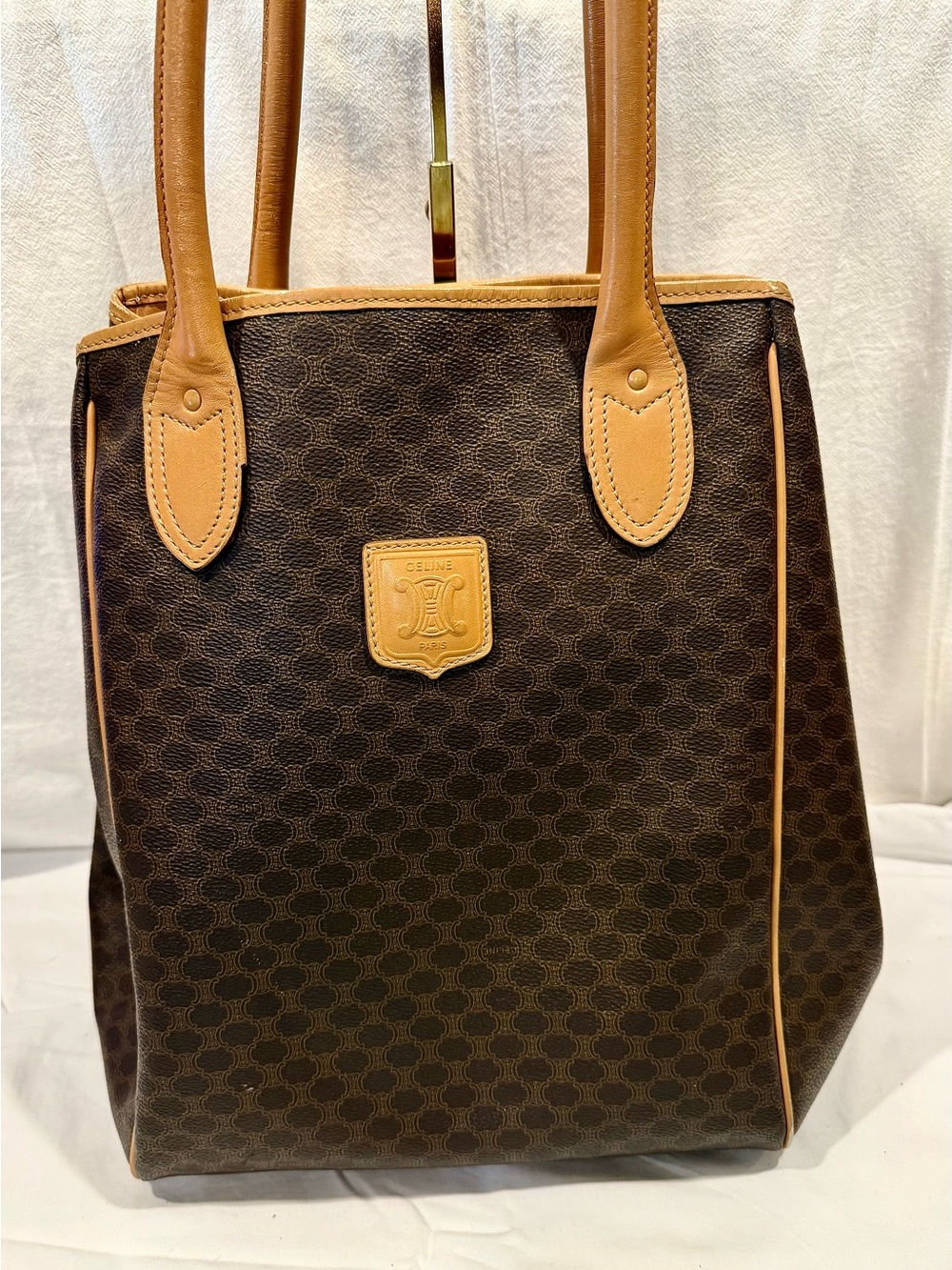 Vintage Celine Macadam (Triomphe Canvas Monogram) Tote Bag